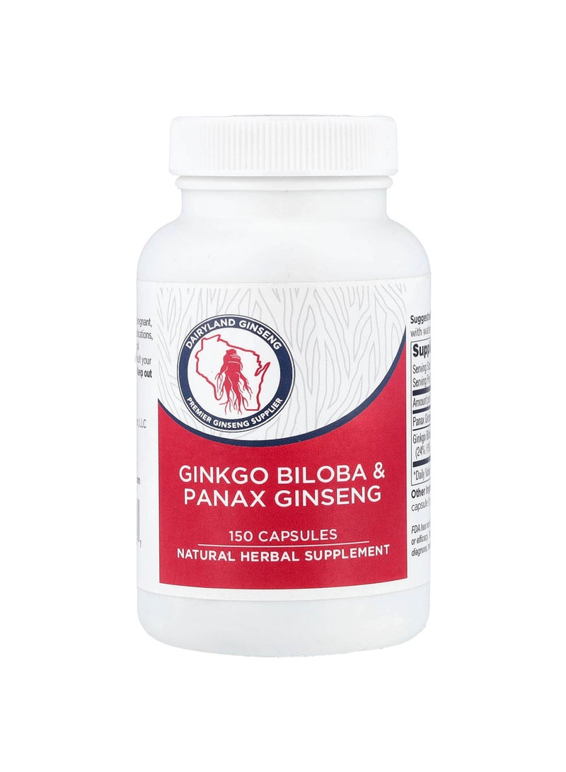 Ginkgo Biloba & Panax Ginseng, 150 Capsules
